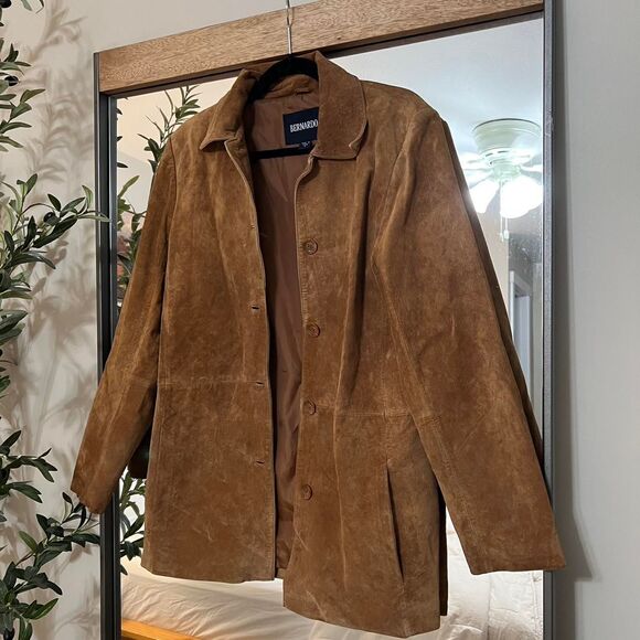 Bernardo Jackets & Blazers - Bernardo Women's Brown and Tan Jacket